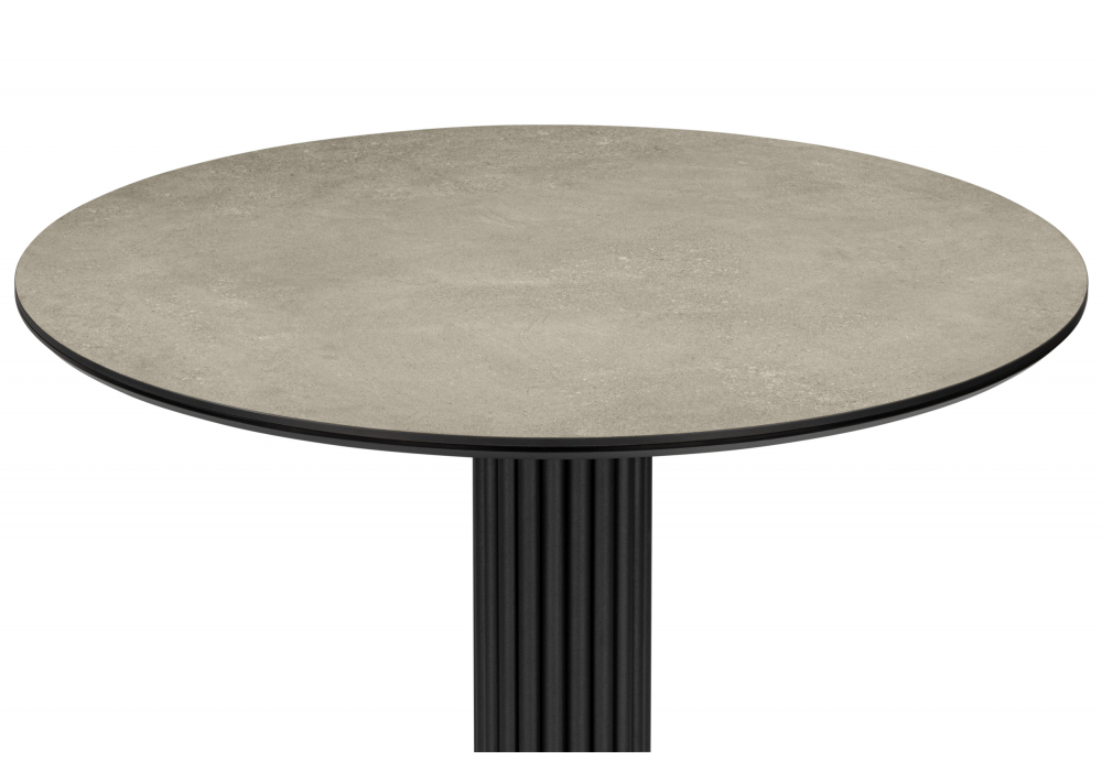 фото керамический стол woodville кэмерон 110 avenue grey sahara / черный 625709 | 220svet.ru