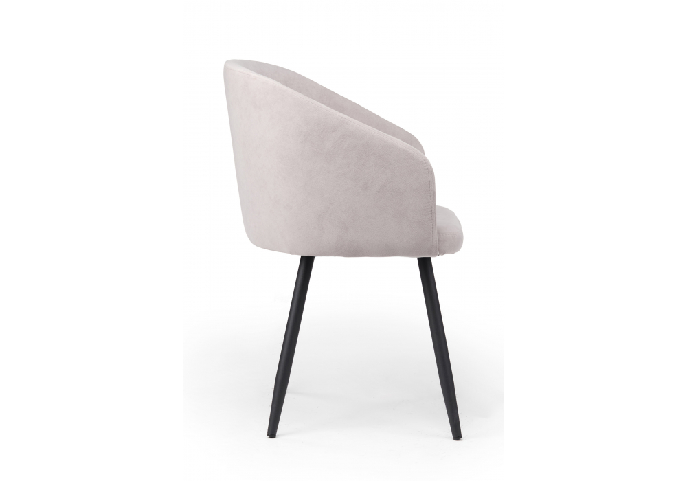 фото стул на металлокаркасе woodville монер светло-серый (glory 36) / черный 632637 | 220svet.ru