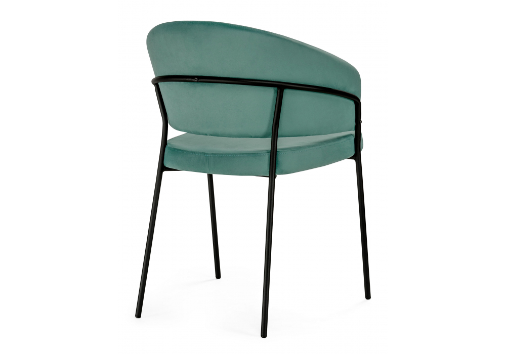 фото стул на металлокаркасе woodville лео зеленый brandy light 10 / черный 592484 | 220svet.ru