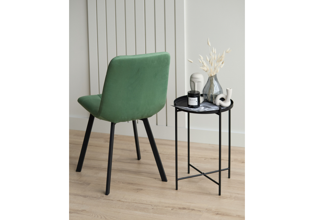 фото стул на металлокаркасе woodville чилли фисташковый / черный 631638 | 220svet.ru