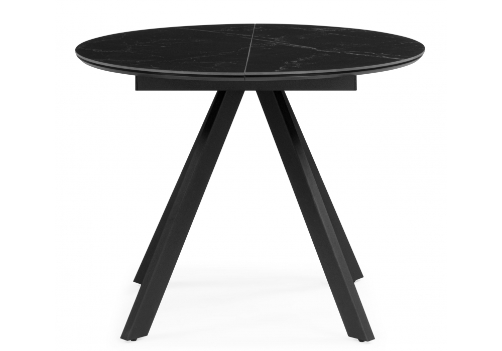 фото керамический стол раскладной woodville трейси 90 shakespeare  черный 664949 | 220svet.ru