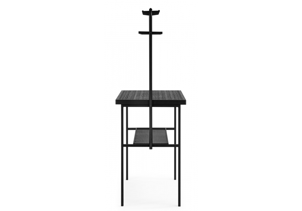 фото барный стол 120х50х171 woodville сари дпк графит / черный 626030 | 220svet.ru