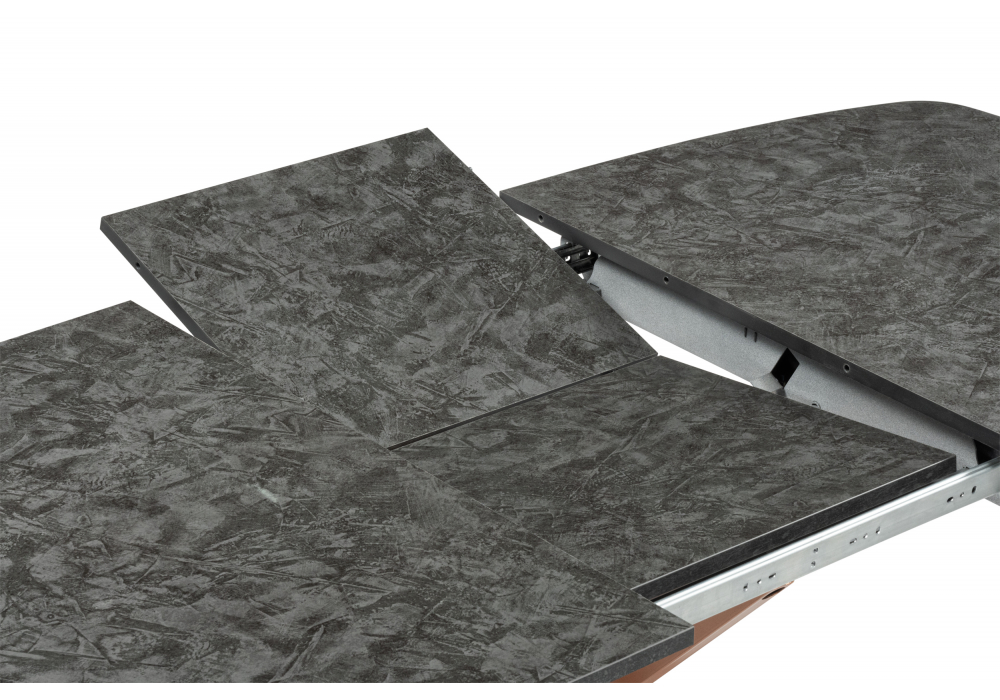 фото стол деревянный раскладной 116(160)x77 woodville кортез малави / медь 619232 | 220svet.ru