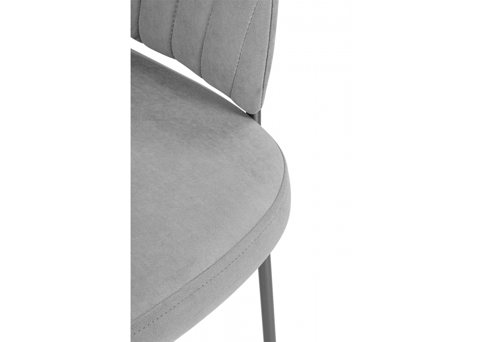 фото стул на металлокаркасе woodville лео серый brendy monsoon 22 / серый 633132 | 220svet.ru