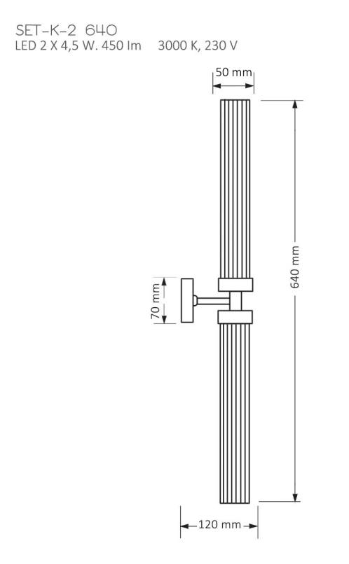 фото настенный светильник kutek mood seti set-k-2(t)ii 640 | 220svet.ru