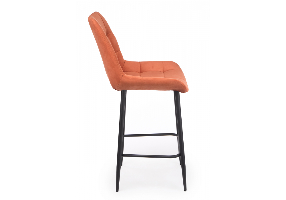 фото барный стул woodville челси терракотовый / черный 632575 | 220svet.ru