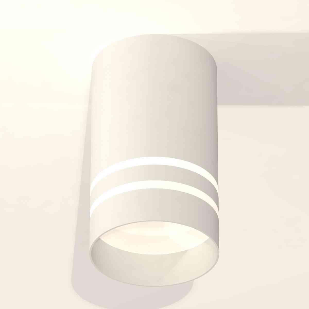 фото комплект накладного светильника ambrella light techno spot xs7421022 swh/fr белый песок/белый матовый (c7421, n7141) | 220svet.ru