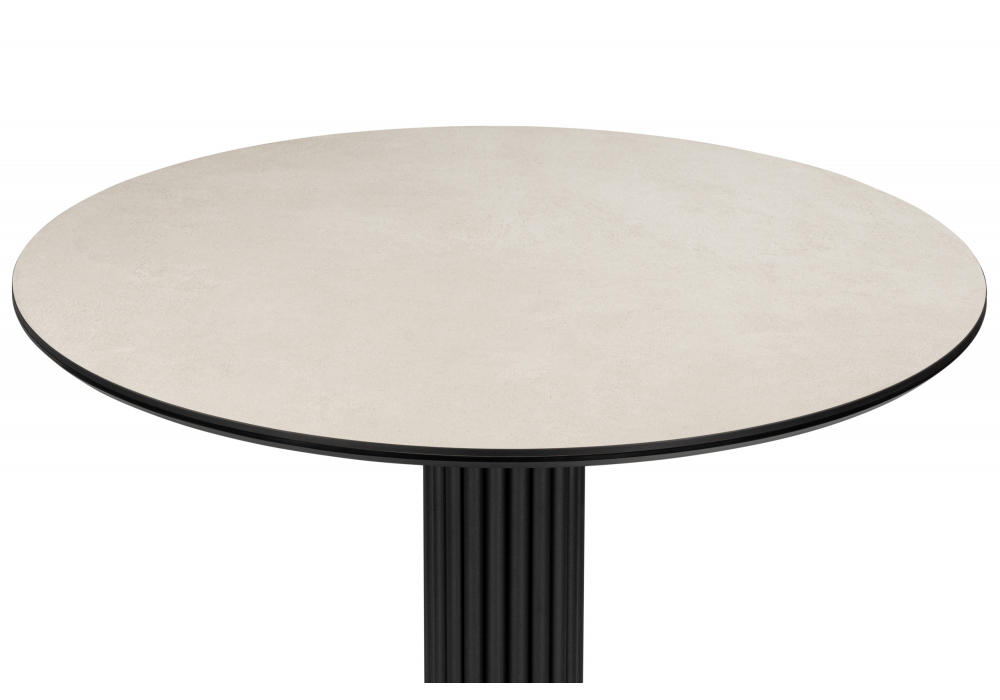 фото керамический стол 110 woodville кэмерон krater perla repose / черный 625711 | 220svet.ru