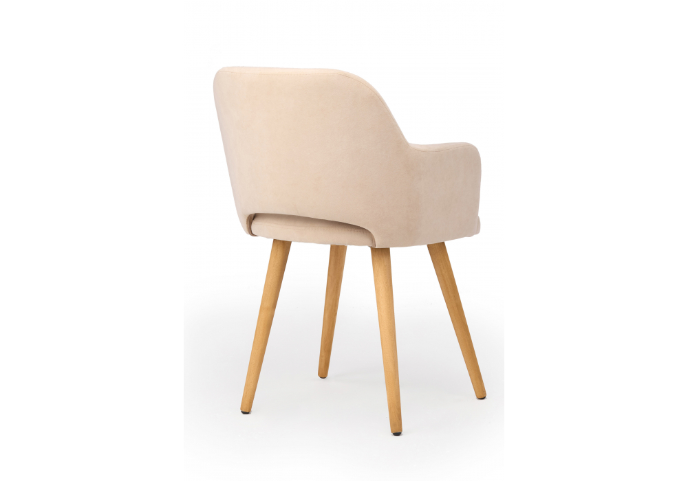 фото стул деревянный вращающийся woodville эолин 360 бежевый (glory 03) / светлое дерево 631714 | 220svet.ru