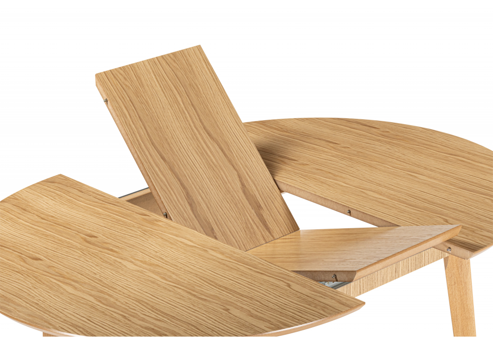 фото стол деревянный раскладной 100(130)x100 woodville форли светлое дерево 620600 | 220svet.ru