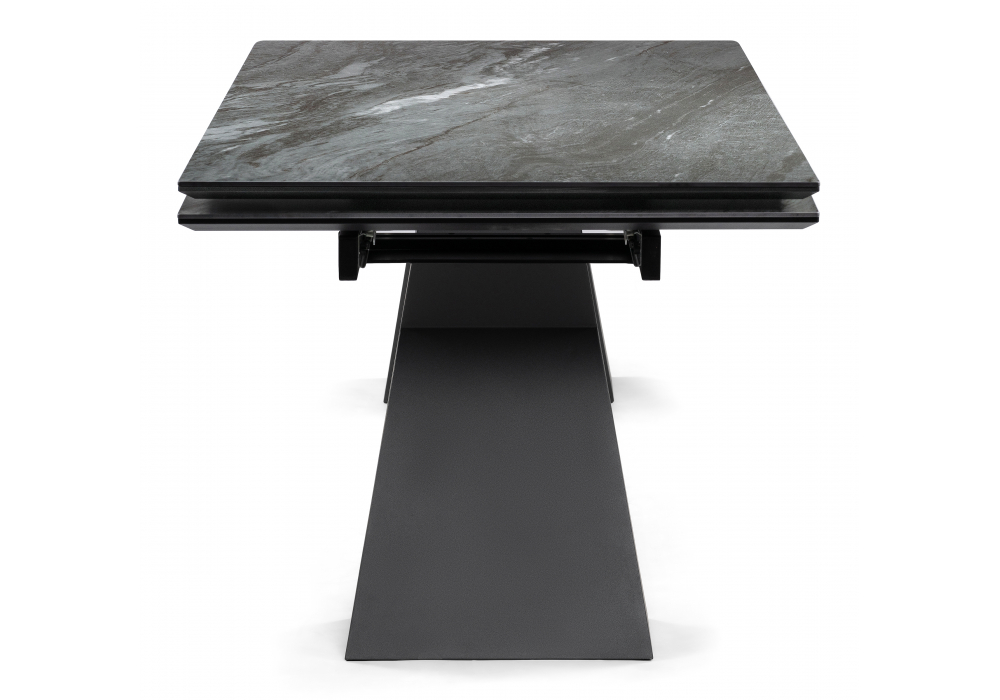 фото керамический стол раскладной woodville денхольм mosco nero matt / черный 588036 | 220svet.ru