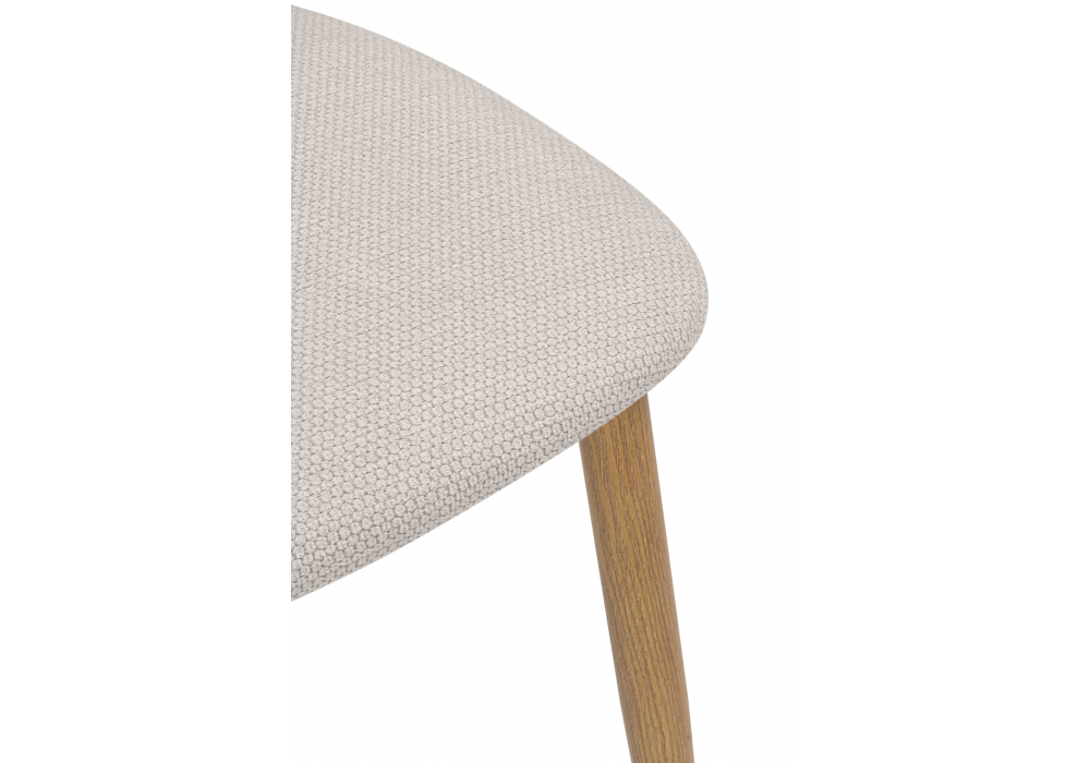 фото стул на металлокаркасе woodville lisbon бежевый / цвет дерева 15954 | 220svet.ru