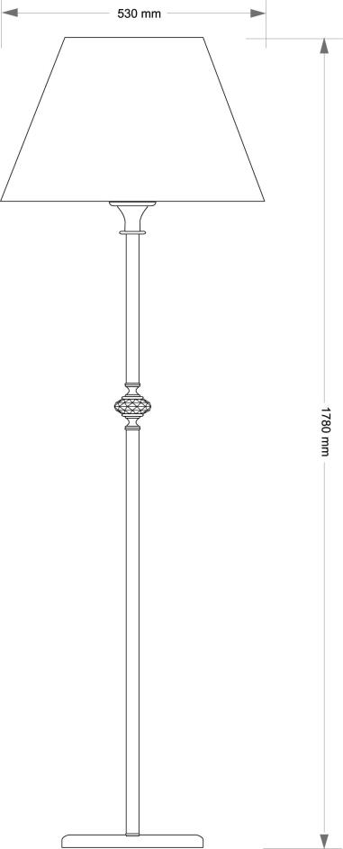 фото напольный светильник kutek san marino aba?ur san-ls-1(p/a)cr | 220svet.ru