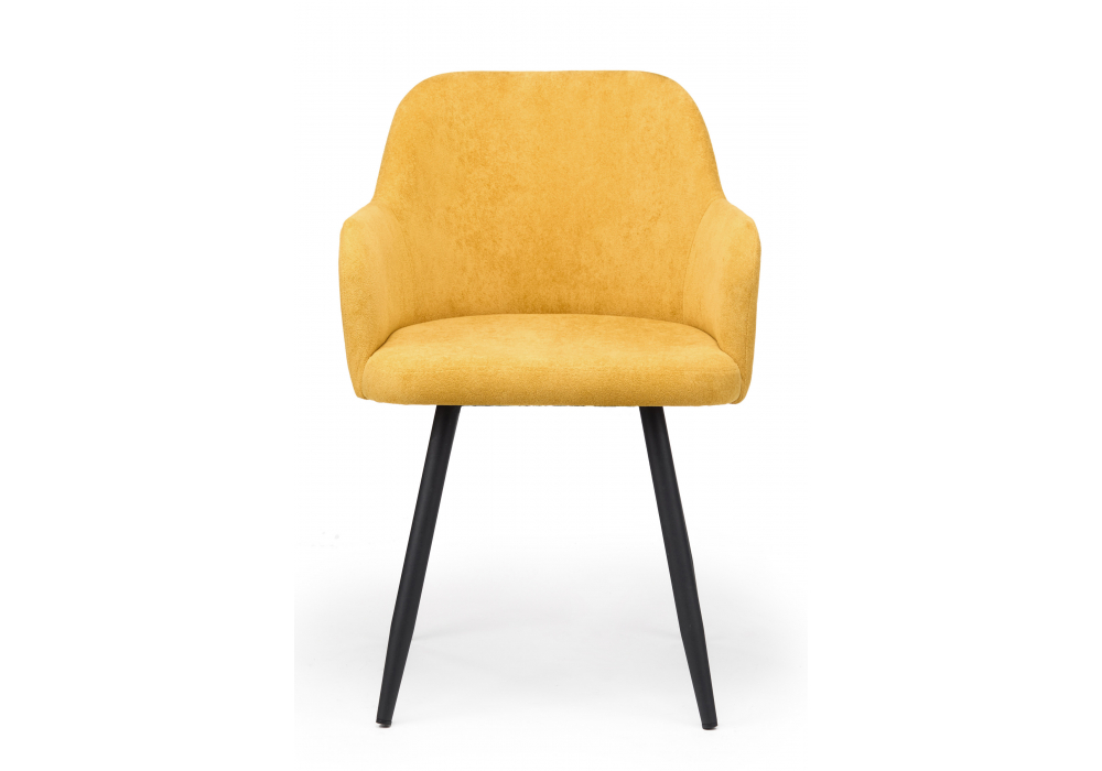 фото стул на металлокаркасе поворотный woodville инфини 360 горчичный /черный 631758 | 220svet.ru