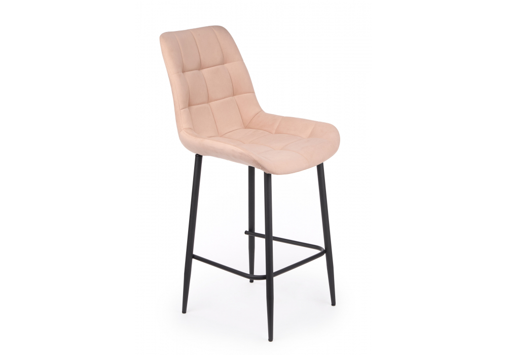 фото барный стул вращающийся woodville челси 360 бежевый (zd 210) / черный 632558 | 220svet.ru