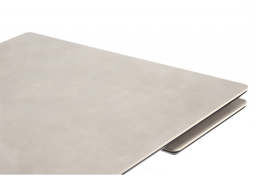 фото керамический стол раскладной 120(180)х80 woodville вилли сarmen light grey / черный 622898 | 220svet.ru