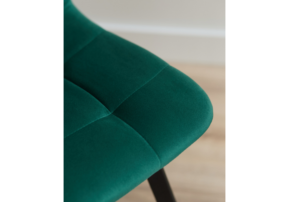 фото стул на металлокаркасе woodville чилли зеленый / черный 631640 | 220svet.ru