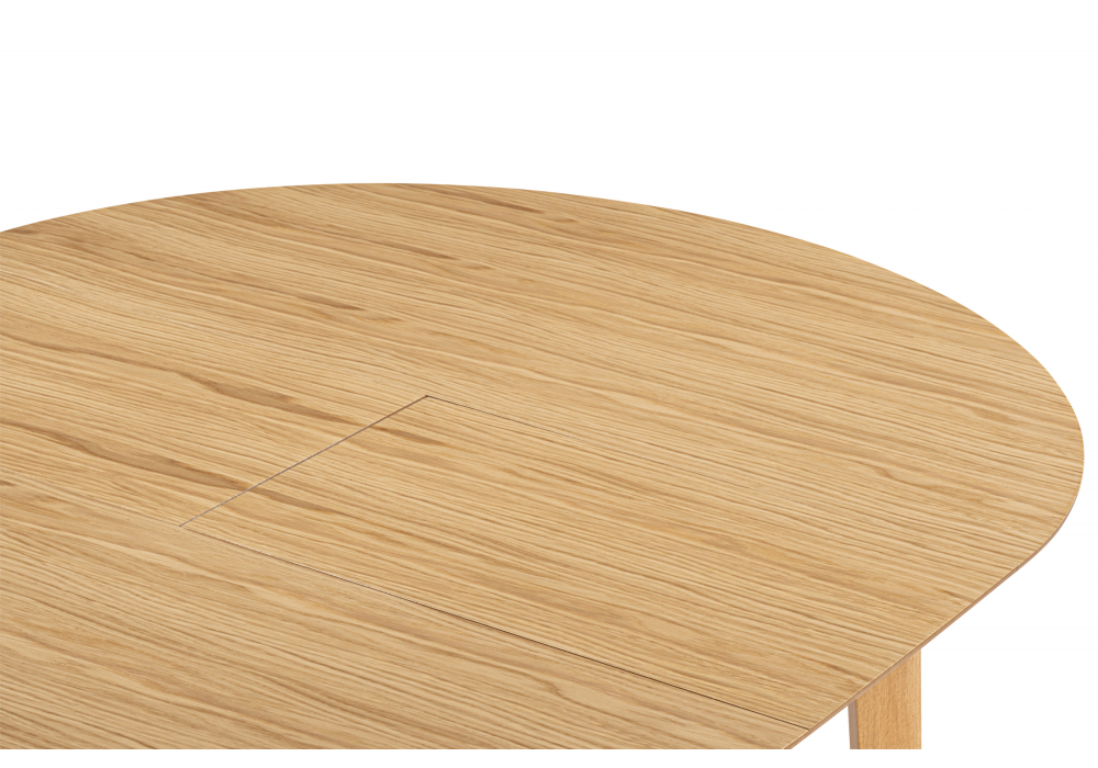 фото стол деревянный раскладной 100(130)x100 woodville форли светлое дерево 620600 | 220svet.ru