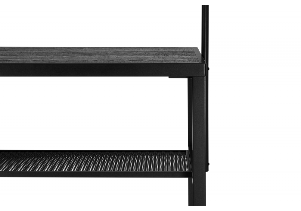 фото барный стол 120х50х171 woodville сари дпк графит / черный 626030 | 220svet.ru