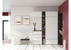 Миниатюра фото модульная прихожая комплектация 4 woodville роут белый / графит 620675 | 220svet.ru