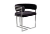 Миниатюра фото стул велюр черный/матовый хром 60*55*73см garda decor gy-18504 | 220svet.ru