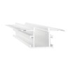 Миниатюра фото профиль встраиваемый для светодиодной ленты ideal lux slot recessed trim 12 x 2000 mm wh | 220svet.ru