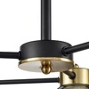 Миниатюра фото потолочная люстра lumion taurica 8248/6c черный/античное золото | 220svet.ru