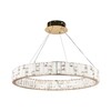 Миниатюра фото подвесной светодиодный светильник odeon light crossa 5072/100l золотой | 220svet.ru