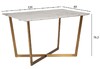Миниатюра фото стол обеденный garda decor 33fs-dt19f335-bbs | 220svet.ru