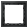 Миниатюра фото рамка пластиковая на 1 пост voltum s70 vls100107 (графит) | 220svet.ru