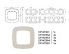 Миниатюра фото рамка 5-постовая ambrella volt omega ecta of140365 | 220svet.ru