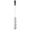 Миниатюра фото подвесной светодиодный светильник crystal lux desi sp4 chrome/white | 220svet.ru