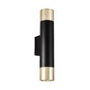 Миниатюра фото бра lumina deco tuba ldw 1101-2 bk+gd | 220svet.ru