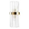 Миниатюра фото настенный светильник crystal lux sorpresa ap2 brass/transparente | 220svet.ru