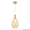 Миниатюра фото подвесной светильник crystal lux gaudi sp4w led amber | 220svet.ru