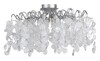 Миниатюра фото потолочная люстра crystal lux tenerife pl8 silver | 220svet.ru
