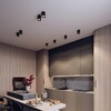 Миниатюра фото потолочный светильник odeon light redo 6619/10cl черный | 220svet.ru