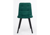 Миниатюра фото стул на металлокаркасе woodville чилли зеленый / черный 631640 | 220svet.ru