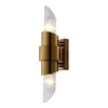 Миниатюра фото бра crystal lux justo ap2 brass | 220svet.ru