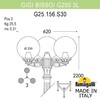 Миниатюра фото садово-парковый фонарь fumagalli gigi bisso/g250 3l g25.156.s30.vye27 | 220svet.ru