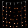 Миниатюра фото гирлянда занавес 2 x 1 м желтый 220в, 200 led, провод черный пвх, ip54 ltc pcl202-11-2y | 220svet.ru