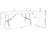Миниатюра фото стол складной обеденный dobrin gabriel lmy-td13_gr-m_p-white-13566 | 220svet.ru