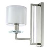 Миниатюра фото бра crystal lux nicolas ap1 nickel/white | 220svet.ru