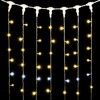 Миниатюра фото гирлянда занавес 1 x 6 м шампань с мерцанием белого диода, 600 led, провод прозрачный пвх, ip54 ltc pcl601blw-10-2ch | 220svet.ru