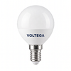 Миниатюра фото светодиодная лампа шар 5вт 6500k e14 voltega globe 5w 3286 | 220svet.ru
