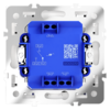 Миниатюра фото проходной переключатель встраиваемый одноклавишный с подсветкой 10а voltum s70 vls010401 (белый глянцевый) | 220svet.ru