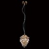 Миниатюра фото подвесной светильник crystal lux charme sp1+1 led gold/amber | 220svet.ru