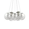 Миниатюра фото подвесная люстра ideal lux mapa sat sp7 nickel | 220svet.ru