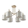 Миниатюра фото потолочная люстра crystal lux sergio pl6 gold | 220svet.ru