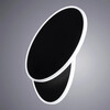 Миниатюра фото настенный светильник arte lamp eclipse oval a2601ap-1bk | 220svet.ru